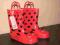 kalosze dziecięce czerwone biedronki rozmiar . 24