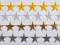 A19 - Aplikacje - Gwiazdki - 20 szt. - 3 kolory