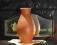 PIĘKNY!! DUŻY GLINIANY WAZON KOLOR  CZERWONA CEGŁA