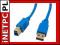 Kabel USB 3.0 AB-BM drukarkowy 1,8m niebieski