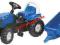 TRAKTOR ROLLY TOYS KID LANDINI + PRZYCZEPA