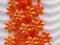 Kwiatuszki 6mm mini pomarańcz 65szt 50cm Wyprzedaż