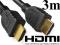 KABEL HDMI HDMI MESKO MESKI 3M POZLACANE KONCOWKI