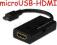 Adapter micro microUSB - HDMI FullHD telefon do TV