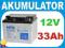 AKUMULATOR ZELOWY 33Ah 12V 33 Ah zamiast 30Ah 31Ah