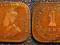STRAITS SETTLEMENTS 1 CENT 1919r GEORGE V / 156 C