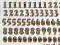 STICKERSY naklejki LITERY małe i wielkie, CYFRY