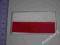 Naszywka, naszywki flaga biało czerwona