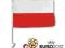 Euro 2012 flaga Polski  z mocowaniem dla kibica !!