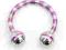 Stalowy Circural Barbells Venetian Striped