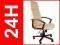 FOTEL BIUROWY KRZESŁO BSH002 ECRU DREWNO KG GRATIS