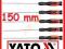 Wkrętaki precyzyjne, długie 150/240 mm 6 szt YATO