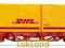 Platforma 2 os. Lgs579 z kontenerami 2x20' DHL DB