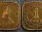 STRAITS SETTLEMENTS 1 CENT 1920r GEORGE V / 168 C