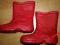 NOWE!Kalosze piankowe czerwone roz 34/35,Wkł 23