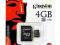 Karta microSD + SD 4GB Kingston micro SD Sosnowiec