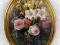 BUKIET -  PIĘKNY OBRAZ NA OWALNYM MEDALIONIE