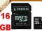 KARTA PAMIĘCI KINGSTON microSD HC 16GB TRANSFLASH