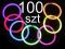 S01 ŚWIECĄCE BRANSOLETKI ŚWIETLIKI 100 + ŁĄCZNIKI