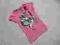 Y.D. różowa bawełniana bluzka na kr. rękaw 152 NEW