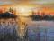 ZACHOD SLONCA NAD Narwią Zbigniew Witkowski PEJZAŻ