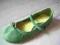 Modne balerinki zielone śliczne rozmiar 33  nowe !