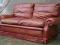Piękna,skórzana kanapa,skóra,sofa,brązowy 2 os.Wwa