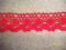 Koronka bawełniana  szer.33mm - CZERWONA