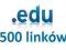 500 Linków .EDU Linki pozycjonujące SEO