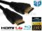 Kabel HDMI HDMI v.1.4a ETHERNET 3D GOLD Full HD 1m