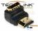 Przejście kątowe HDMI wt./gn. 270 st. - Techlink