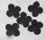 HORTENSJE czarne 10szt- (1031) - 5 cm