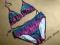 OCEAN CLUB kolorowe bikini z cekinkami r 40