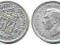 ANGLIA 6 Pence [6Pensów] 1942r.srebro próba 500