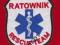 VAR Naszywka  RATOWNIK RESCUE TEAM - biała