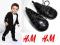 H&M Nowe Czarne Lakierki CHRZEST  wkł 9,5 cm