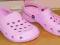 różowe kroksy piankowe dla dziewczynki 33 bdb stan