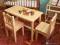 KRZESEŁKO STOLIK Z KRZESEŁKAMI Z DREWNA - PREZENT