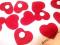 SERDUSZKA Z FILCU SAMORZYLEPNE SERCA FILC 6szt