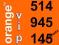 20 ZŁOTY NUMER ORANGE NA KARTĘ GO 514___945___145