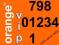 20 ZŁOTY NUMER ORANGE NA KARTĘ GO 798__01234__1