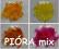 PIORKA PIORA kolorowe  MIX KOLOROW 25szt
