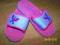 __ Śliczne różowe klapki pianka 34    __