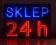LED REKLAMA WEWNĘTRZNA SKLEP 24H 71,5x53 cm