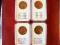 Denary Gdańskie (z bursztynem) zestaw 4szt