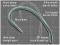 Kurv Shank Teflon Coated Hooks nr 4 Korda