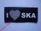 I LOVE SKA - Naszywka, sitodruk ! oi punk