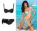 G797*CZARNE BIKINI Z KWIATEM 40/80D askas77