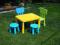 ZESTAW IKEA MAMMUT stół + 2 krzesła +2 taborety