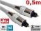 KABEL OPTYCZNY Toslink T-T  6mm  DIGITAL HQ - 0,5m